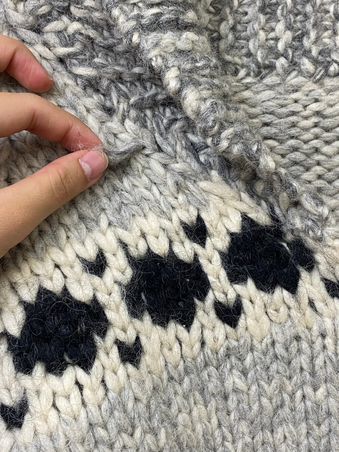 빈티지 코위찬 니트 집업 상품이미지4