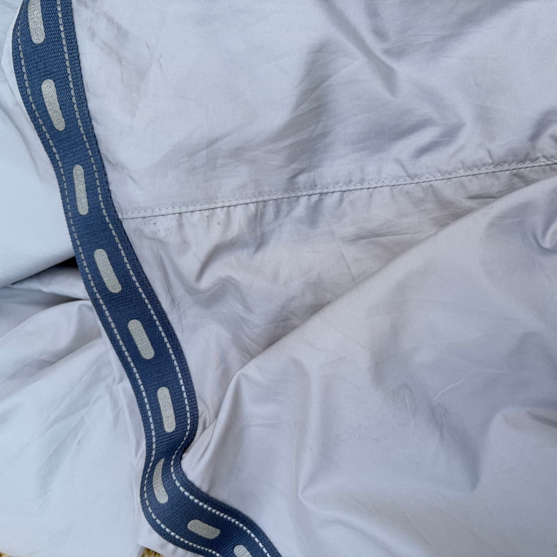 일본판)FILA휠라 라이트 그레이 사이드라인 바람막이(3XL) 상품이미지8