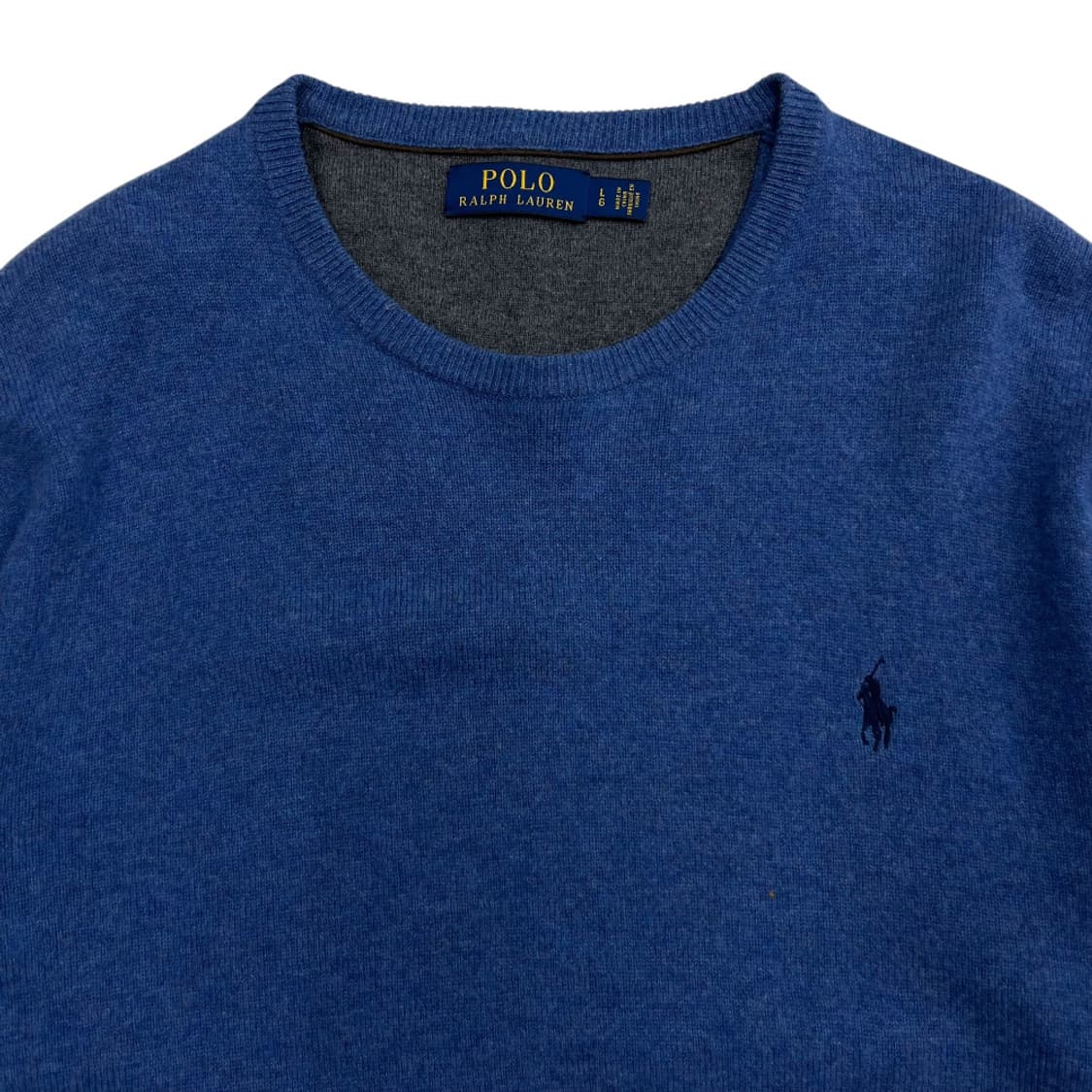 폴로 랄프로렌 네이비포니 스카이블루 니트 L 상품이미지4