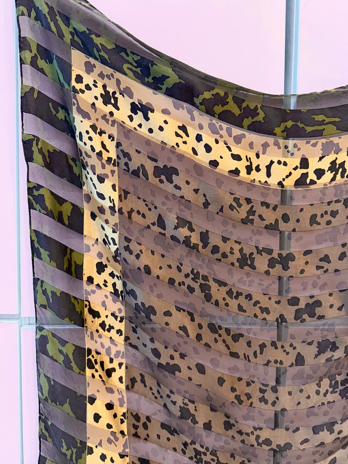 빈티지 호피 스트라이프 스카프 상품이미지5