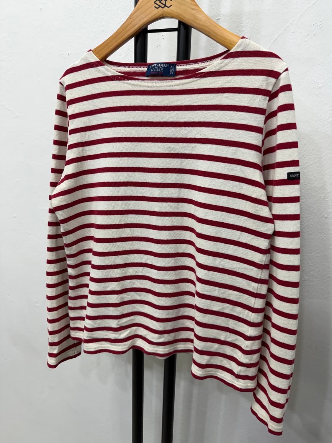 정품) 세인트제임스 여성 스트라이프 티셔츠 XS 상품이미지3
