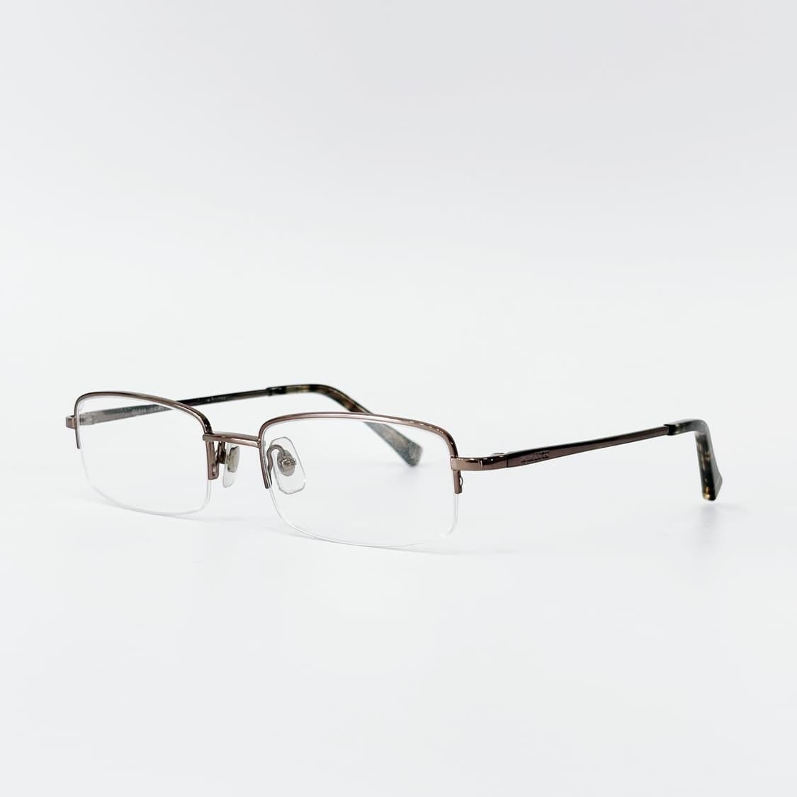 LUCK 브라운 반무테 데드스탁 빈티지안경 상품이미지2