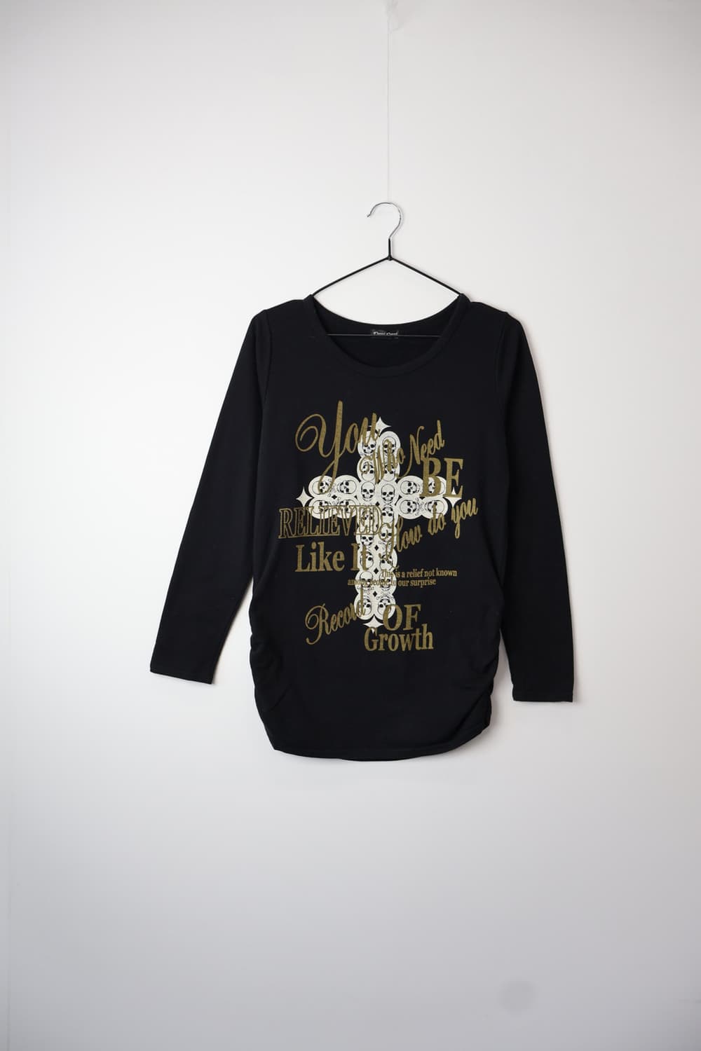 Jpn Rock Chic Gold Lettering Long Sleeve 상품이미지3