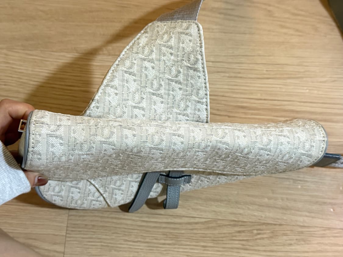 디올 오블리크 새들백 화이트 상품이미지2