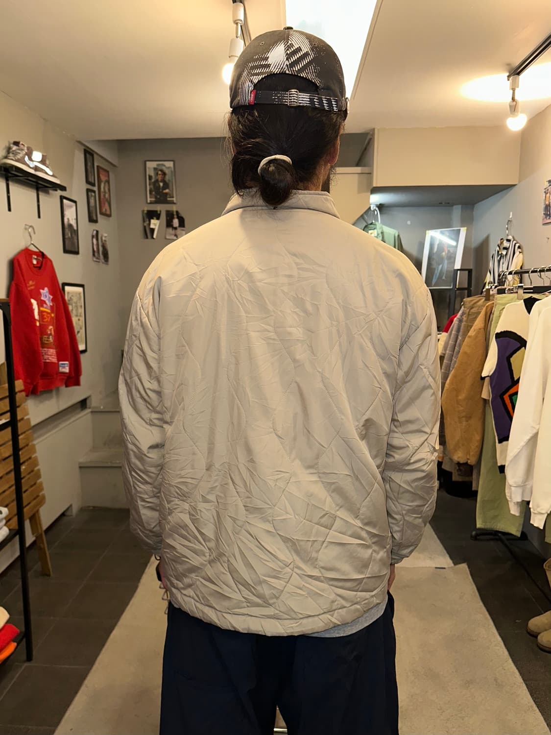 Spalding logo reversible nylon jacket 상품이미지10