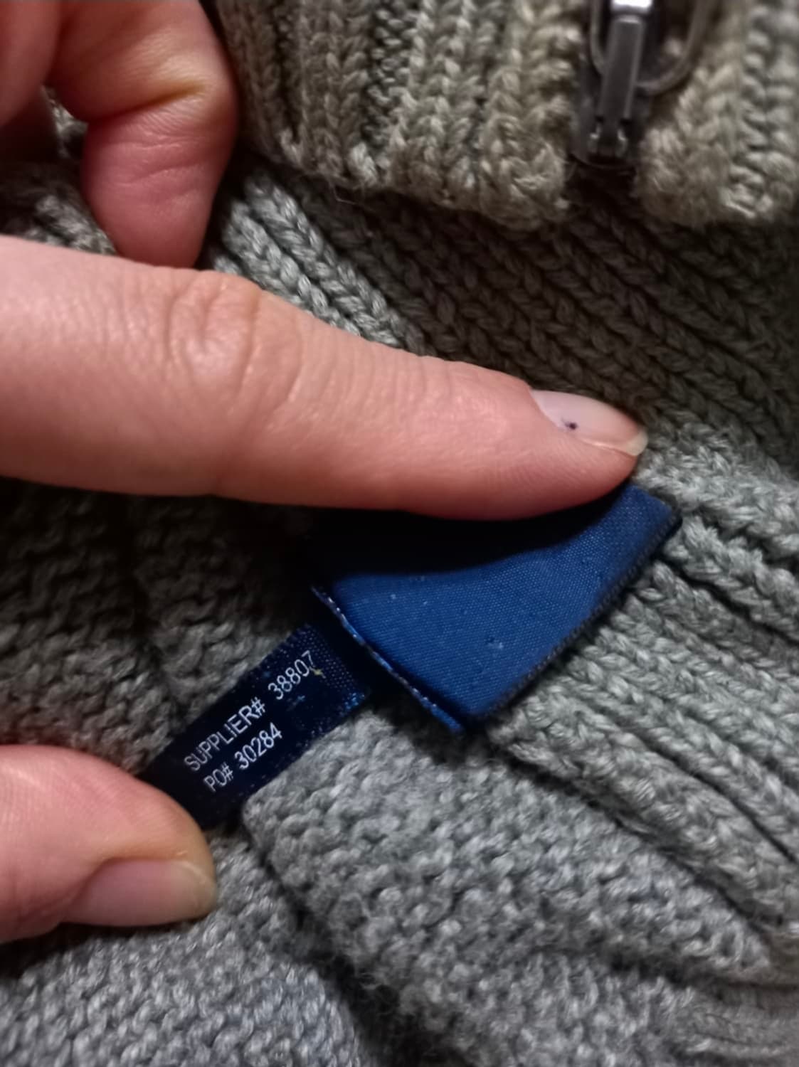 폴로 POLO 빅포니 집업 니트집업 100/L 상품이미지4