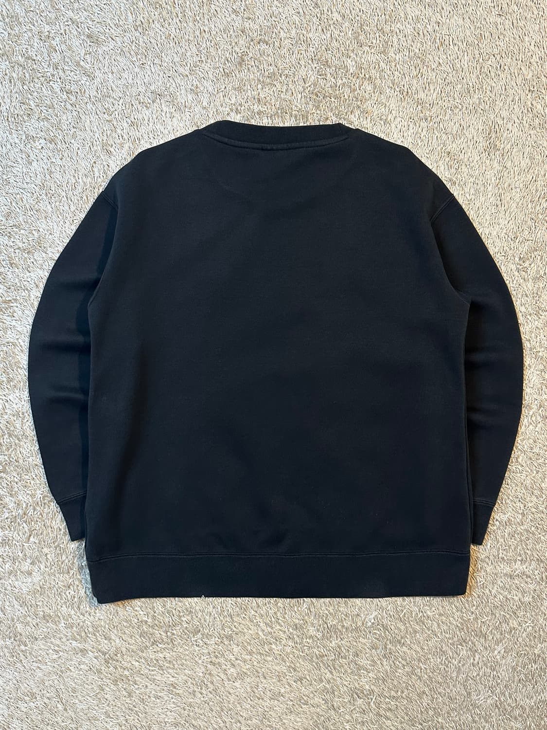 아디다스 ADIDAS 파이어버드 센터로고 스포티 맨투맨 블랙 상품이미지3