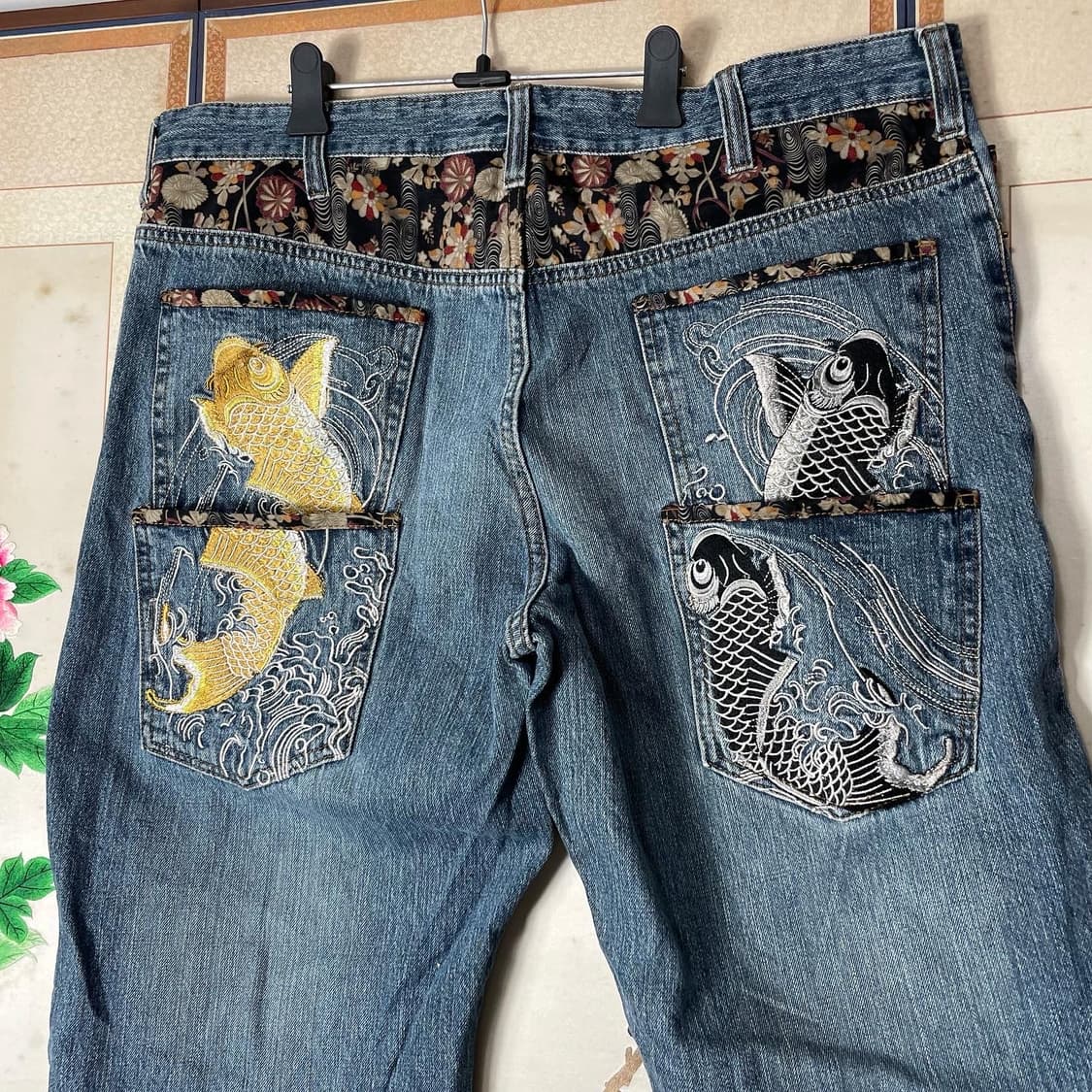 J.vtg 제페니즈 코이 엠브로이드 데님팬츠 상품이미지5