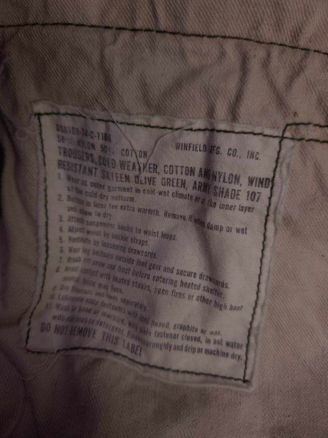 오리지날 미군 M-65 카고바지 상품이미지3