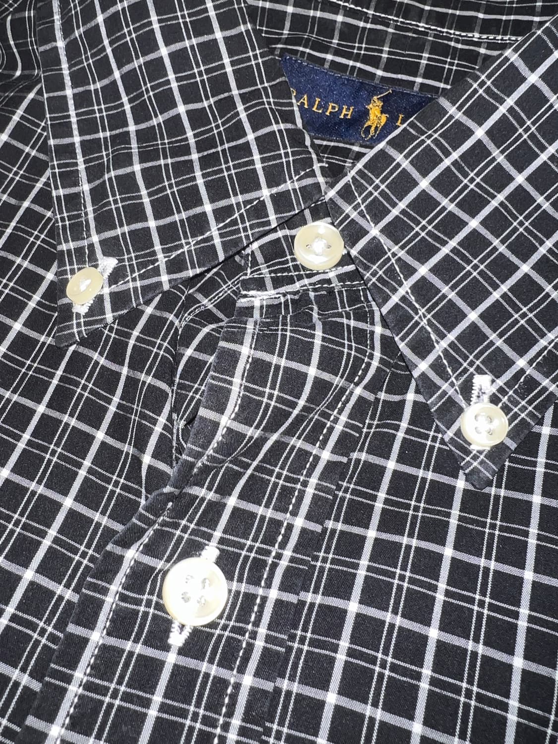 Polo Ralph Lauren 블랙 체크 셔츠 상품이미지5