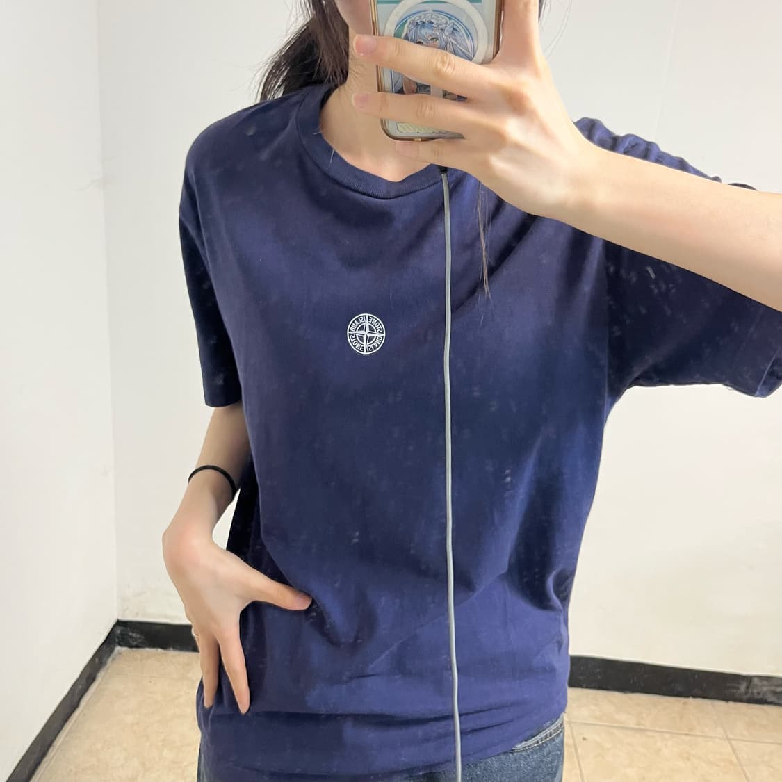  Stone Island Navy T-Shirt 상품이미지3