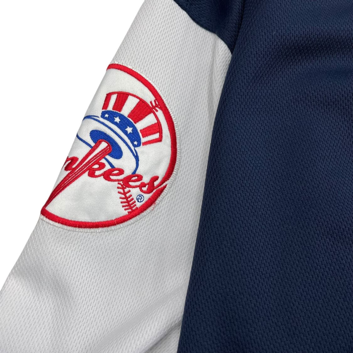 90's 마제스틱 네이비 양키즈 바시티 자켓 3XL 상품이미지7