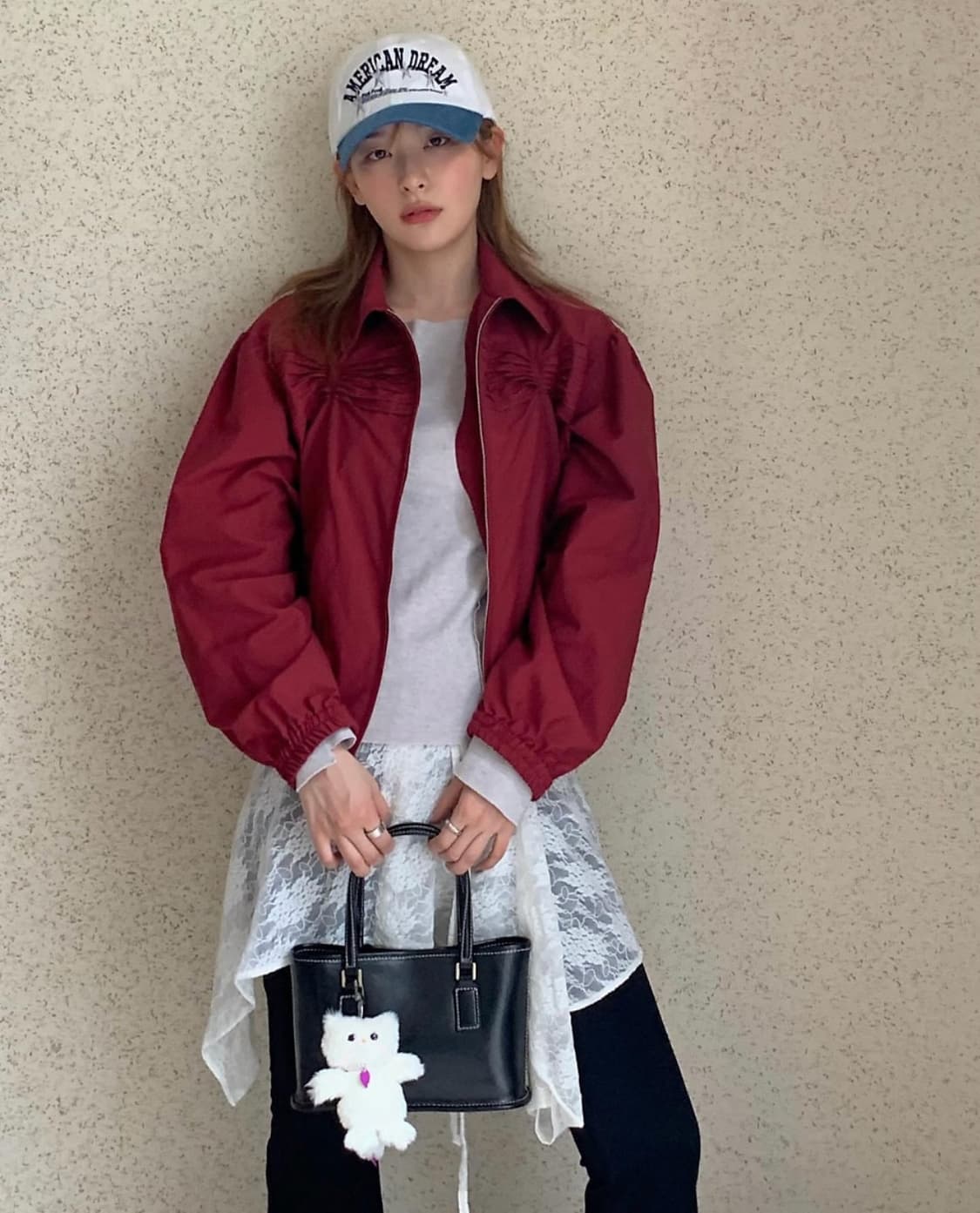 Pesto pintuck bomber jacket 상품이미지2