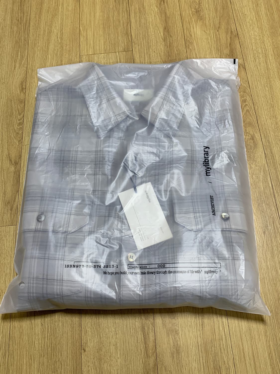 마이라이브러리 310 울체크셔츠 상품이미지1
