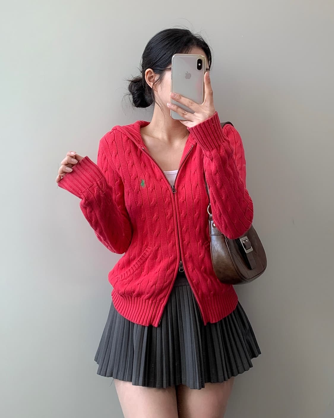 폴로 니트 후드집업 상품이미지2