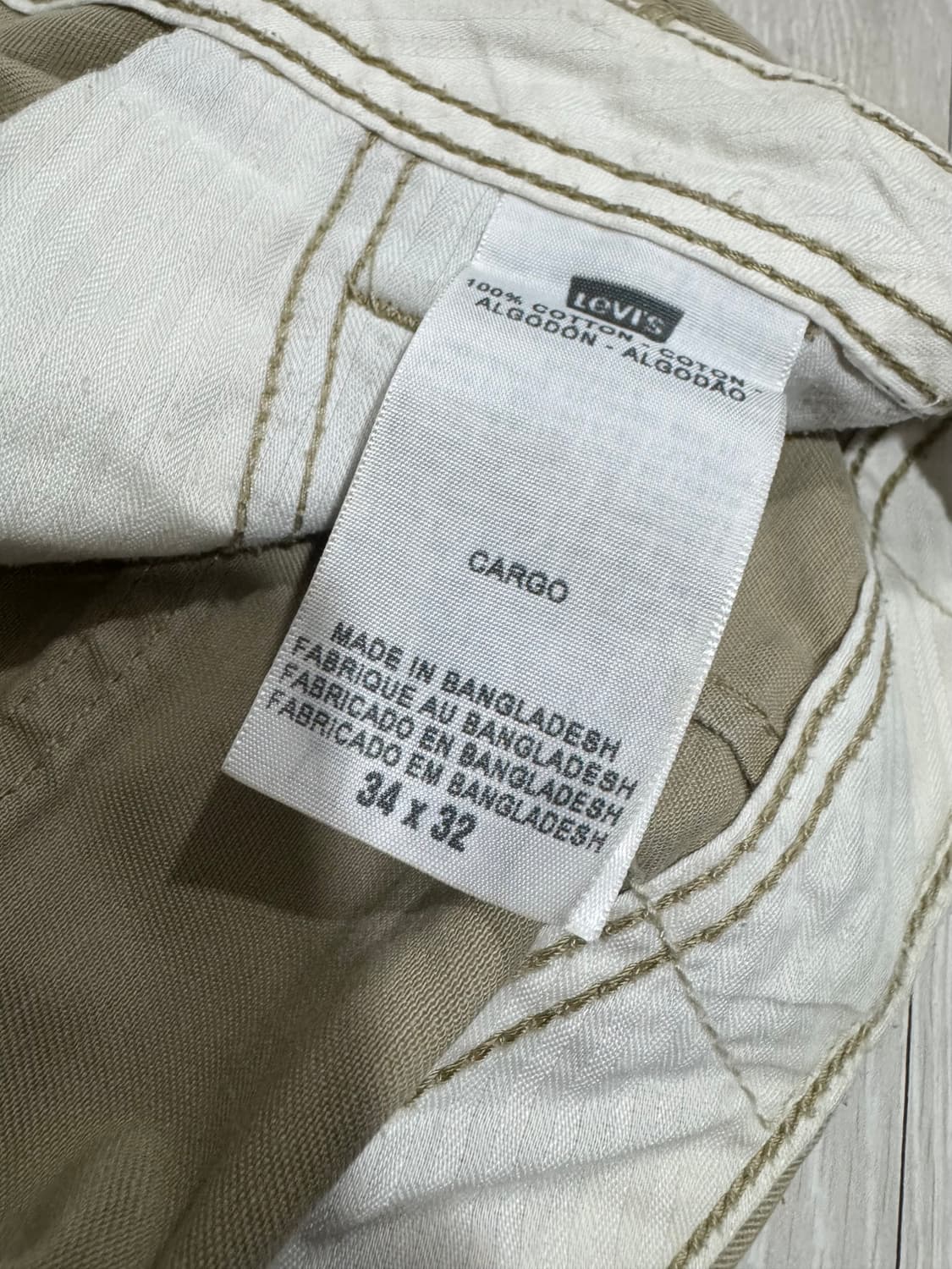 리바이스 화이트탭 루즈핏 카고 팬츠  상품이미지5