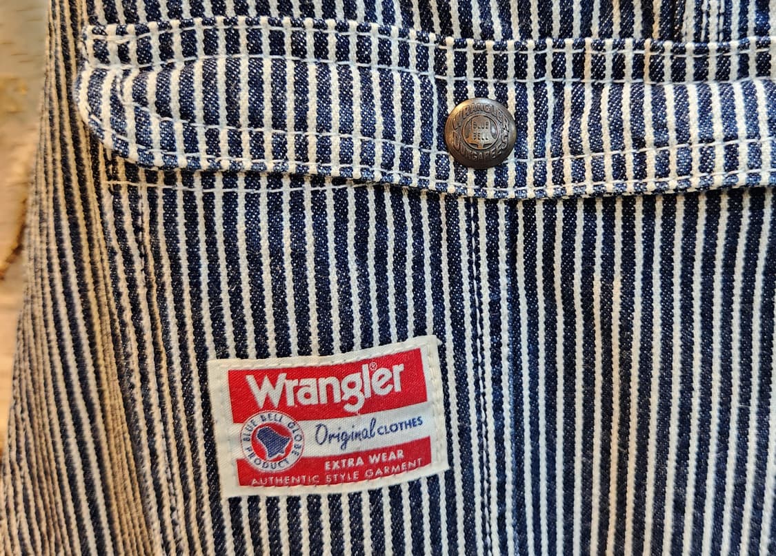 남,여29사이즈 미만) wrangler 랭글러 히코리 오버롤 데님 상품이미지4