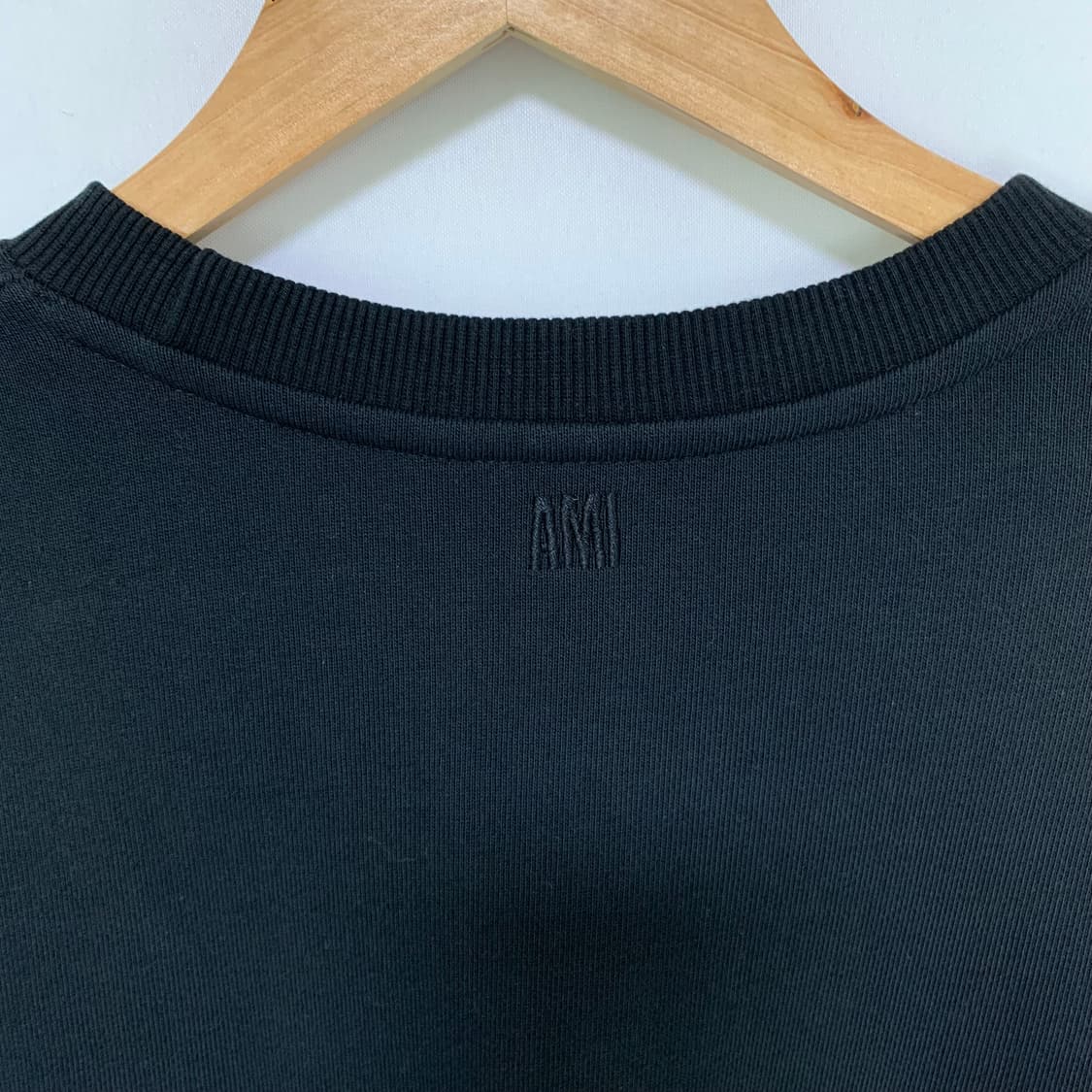 아미 Ami 빅로고 스탠다드 맨투맨 블랙 2XL 남녀공용 상품이미지9