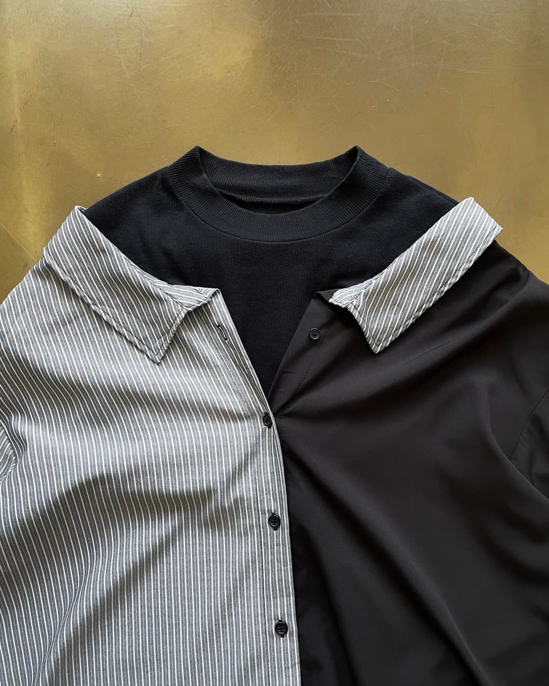 Radarista Gothic Shirt Sweat Layered Top 상품이미지4