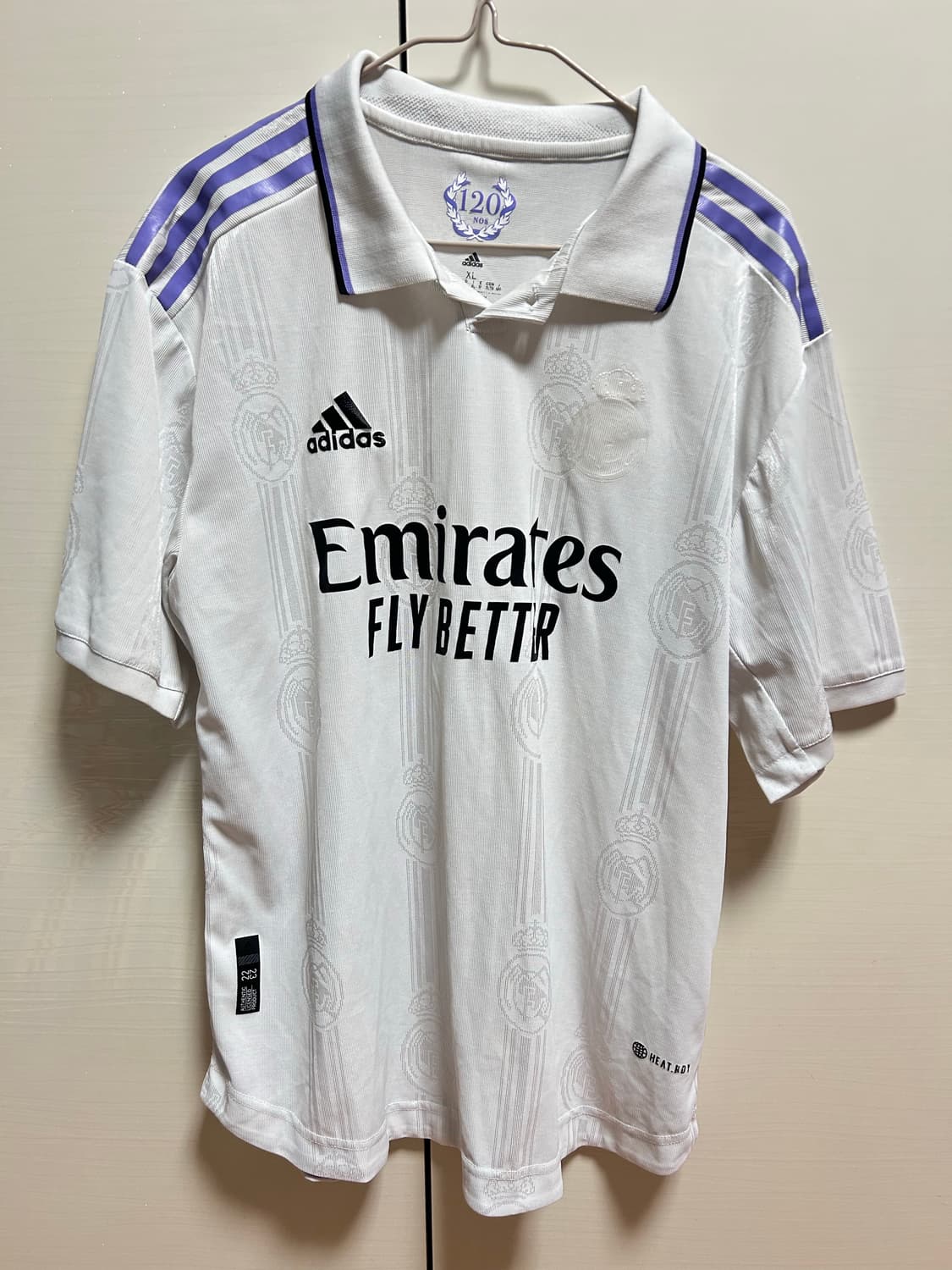 아디다스 레알 마드리드 120주년 유니폼 XL 상품이미지1