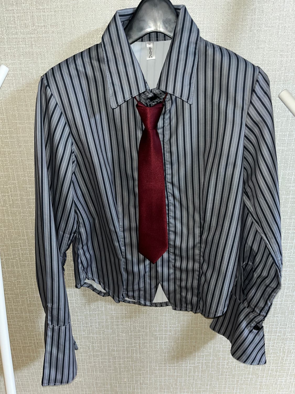 중경상림st 스트라이프 셔츠 넥타이 상품이미지1