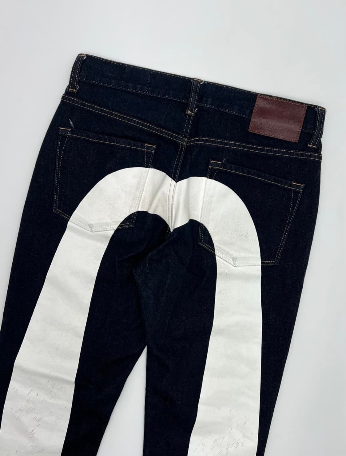 에비수 빅로고 빅다이콕 데님팬츠 상품이미지3