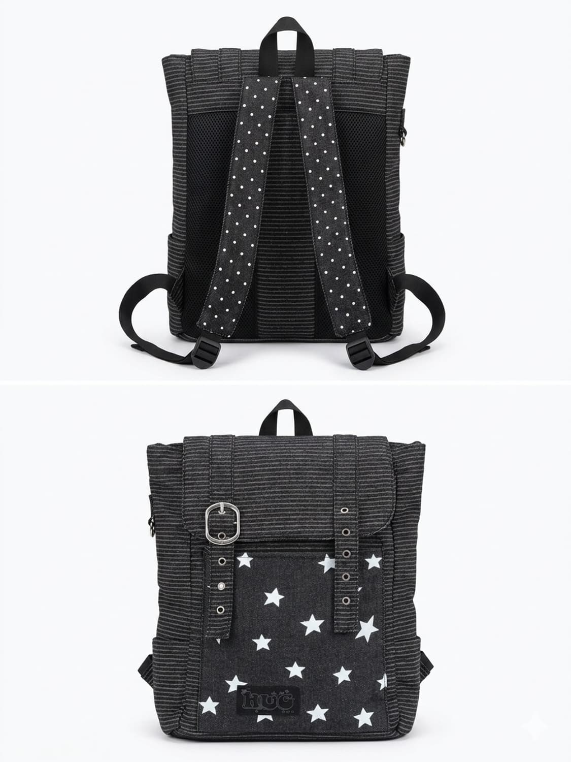 허그유어스킨 스타 더스트 데님 백팩 상품이미지1