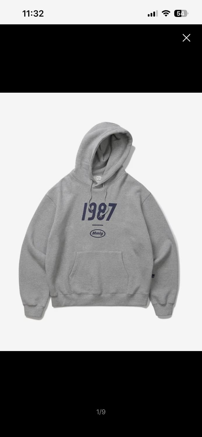 Mmlg 1987 후드티 그레이 사이즈m 상품이미지1