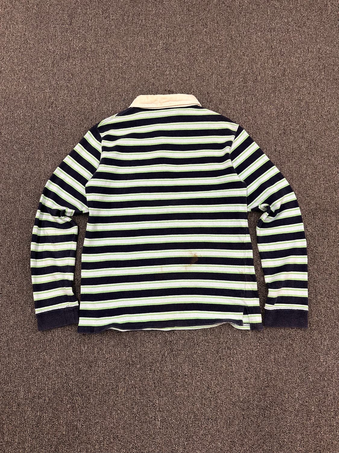 L)Vans 그린 네이비 럭비 셔츠 롱슬리브 상품이미지7