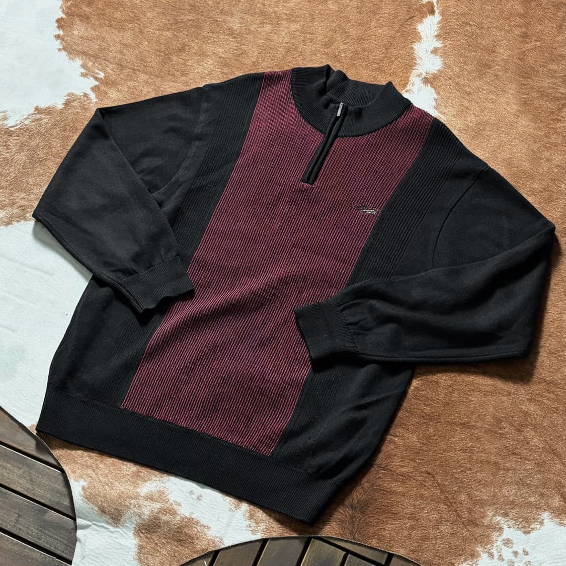 크로커다일 반집업 니트 상품이미지4