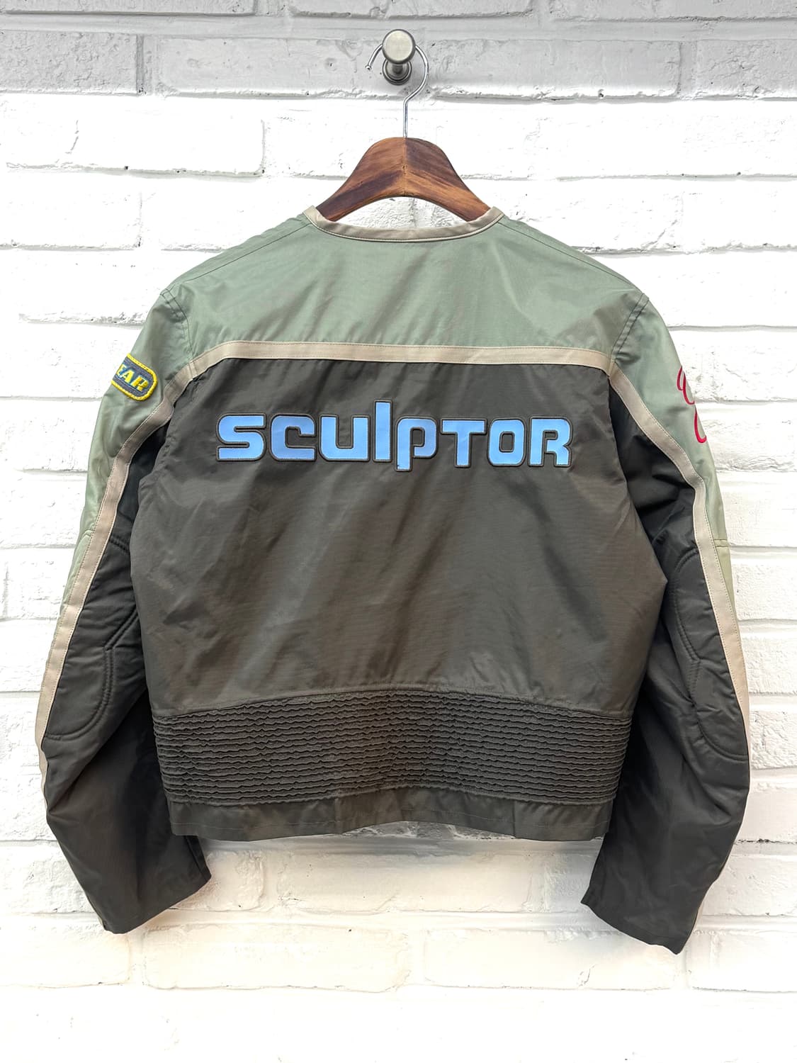 스컬프터 그레이 나일론 레이싱 자켓 상품이미지6