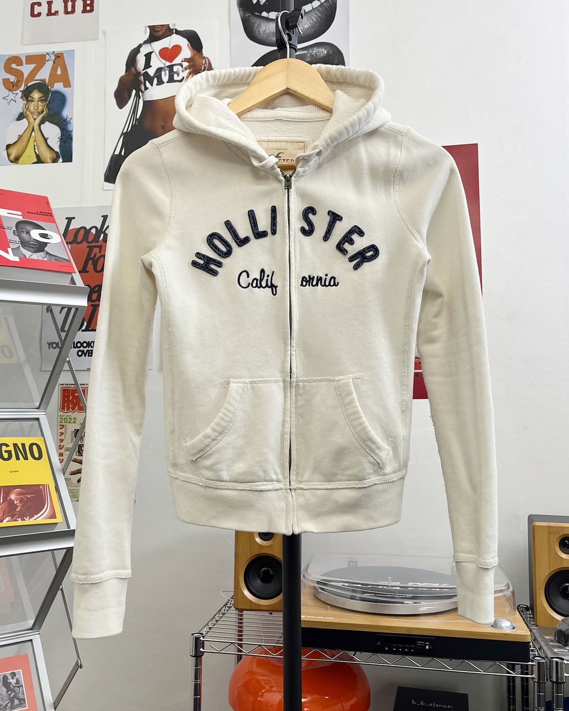 홀리스터 아치로고 후드집업 상품이미지5