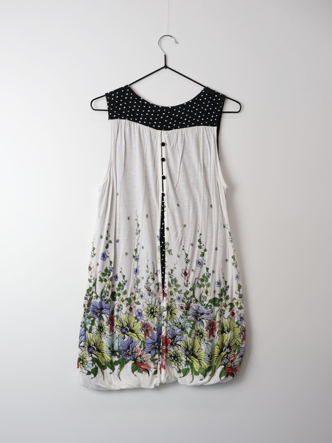 'ScoLar' Floral Bubble Hem Tunic Top 상품이미지5