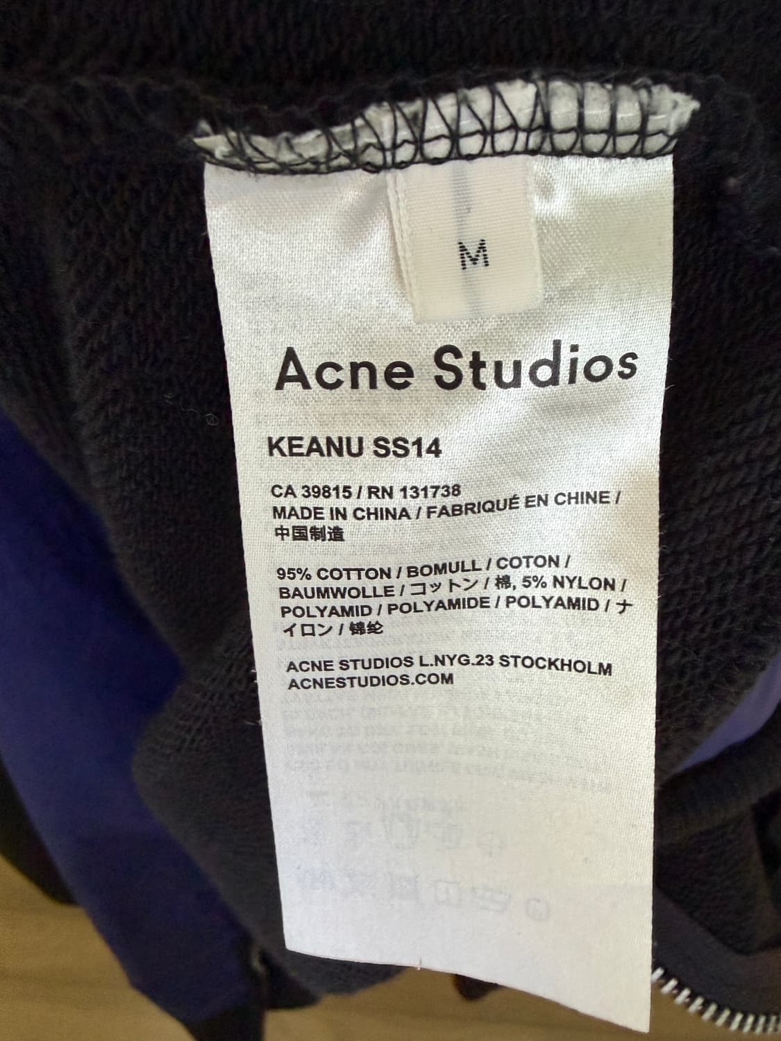 아크네 스튜디오 나일론/코튼 봄버 자켓 상품이미지3