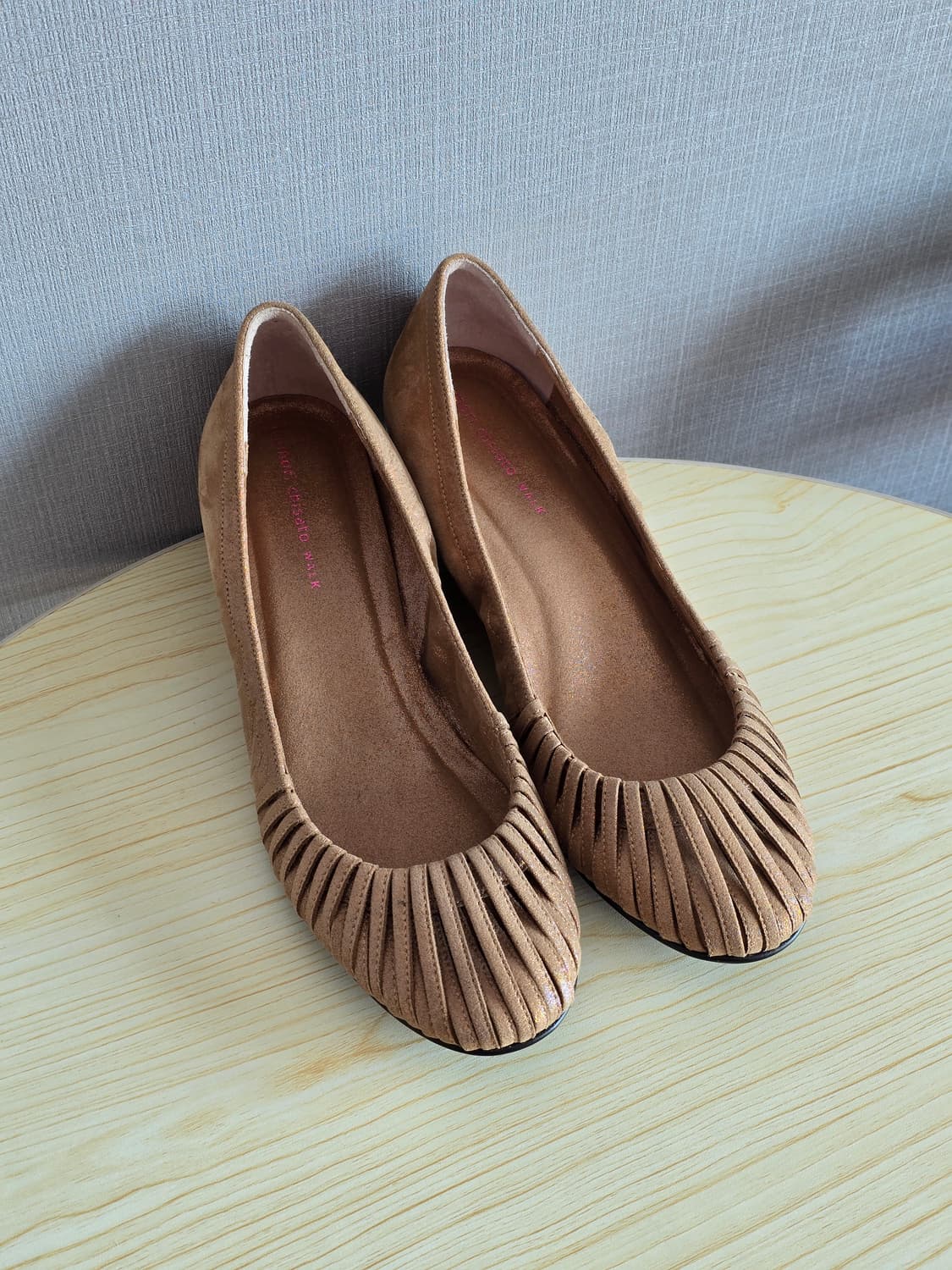 츠모리치사토 레더 웨지힐 펌프스 245 상품이미지1