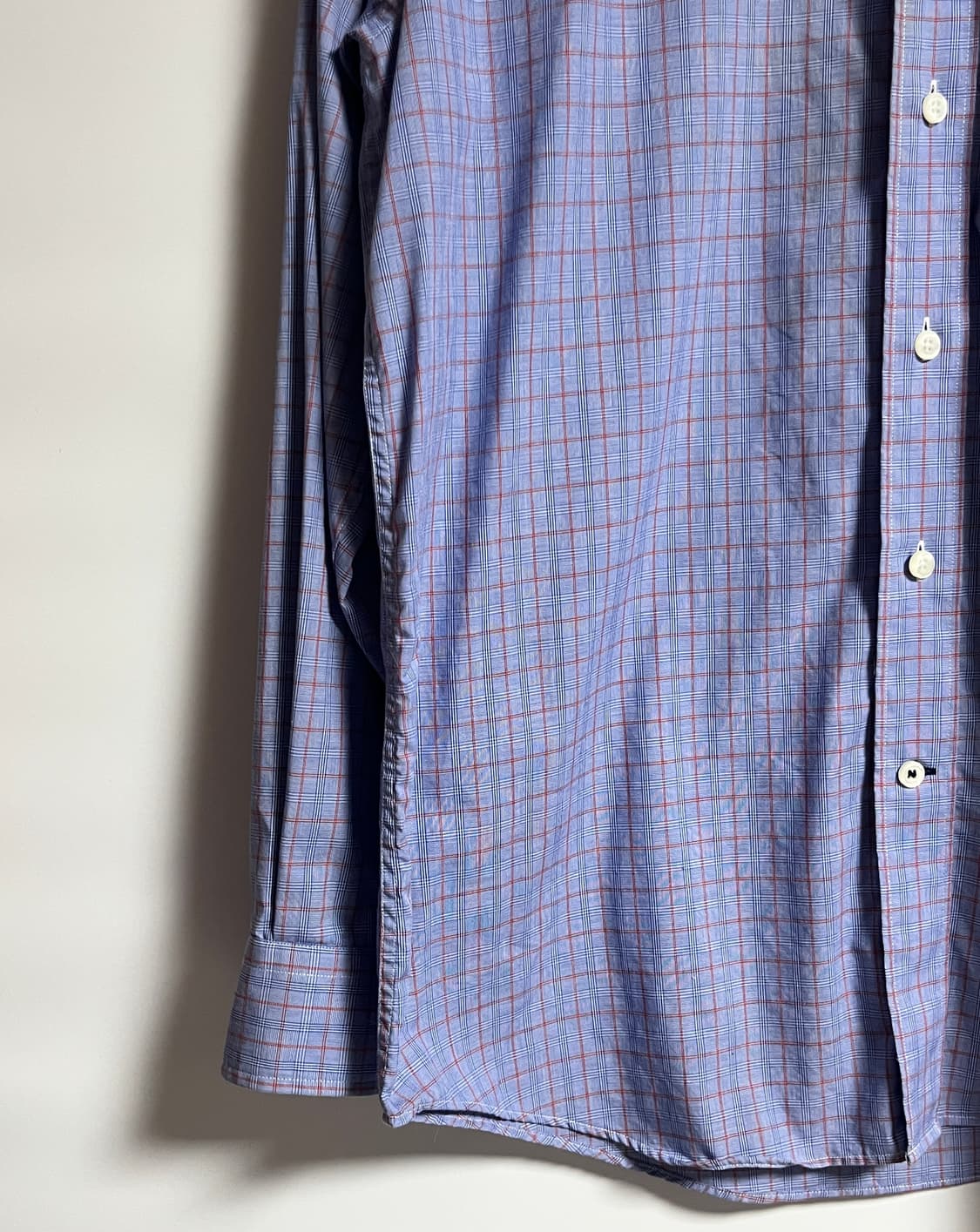 공용 노티카 체크 셔츠 남방 M 상품이미지3