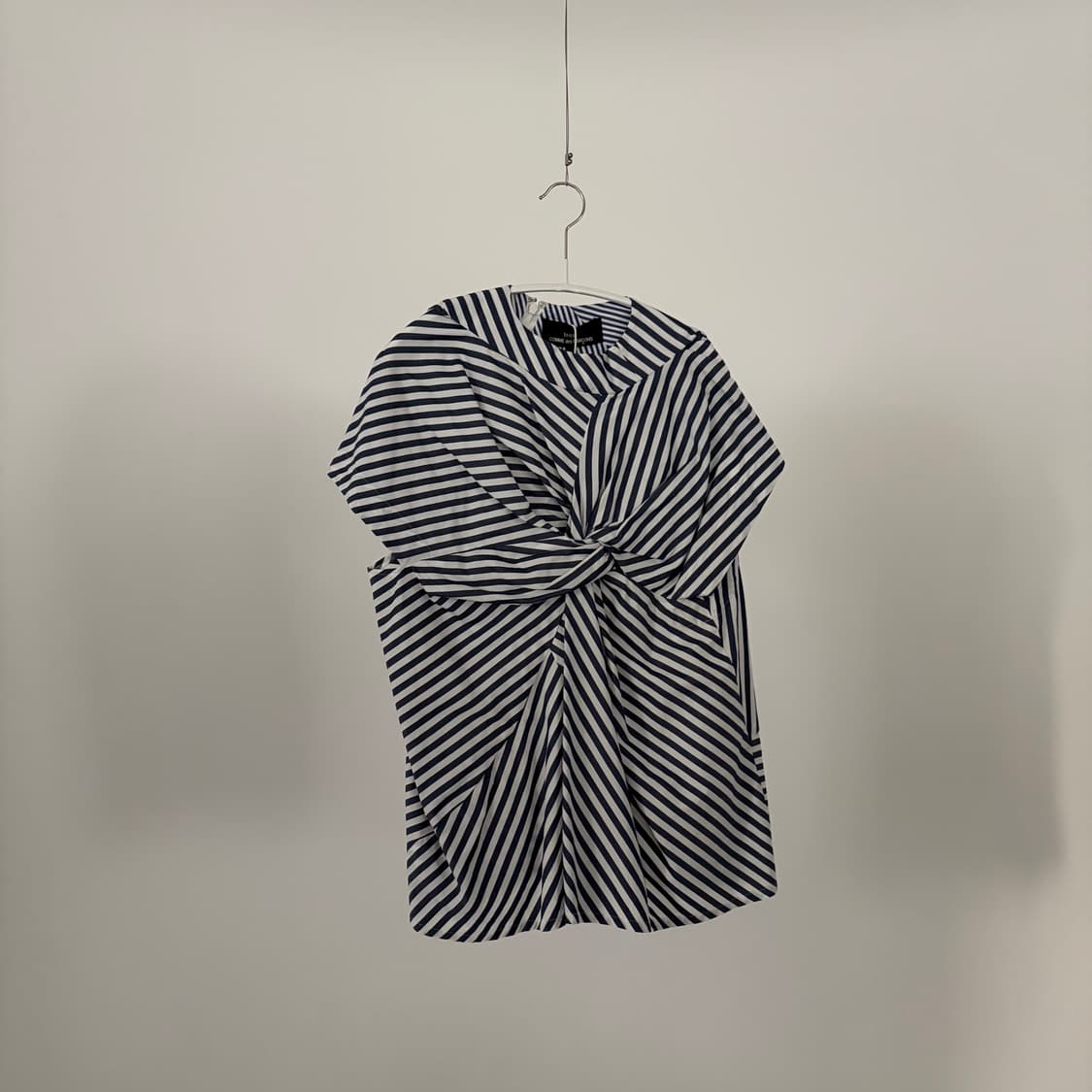 Knot Detail Mixed Stripe Blouse 상품이미지2