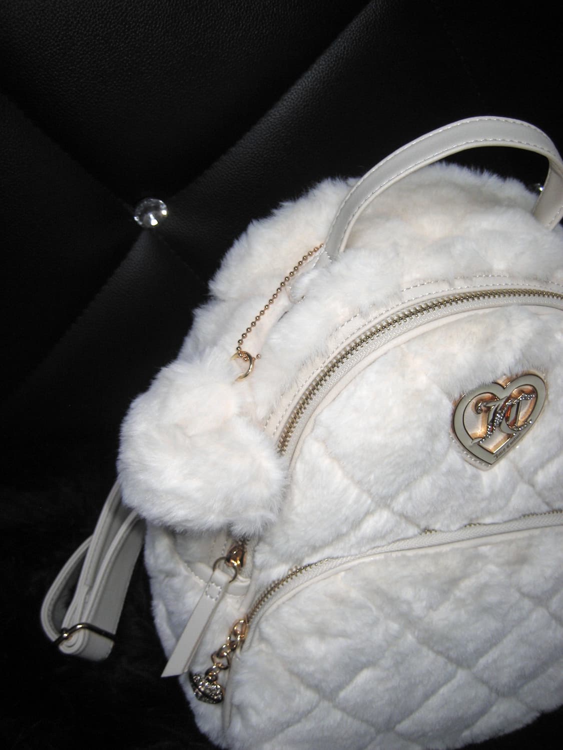 juicy couture 쥬시꾸뛰르 아이보리 퍼 백팩 가방 갸루 달천 상품이미지9