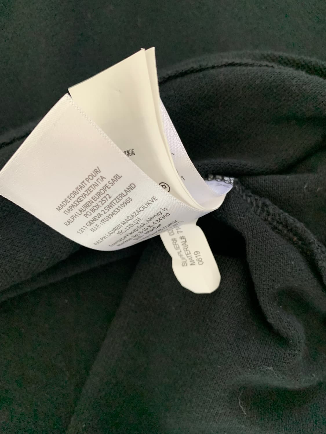 폴로 랄프로렌 블랙 긴팔 폴로티 상품이미지4