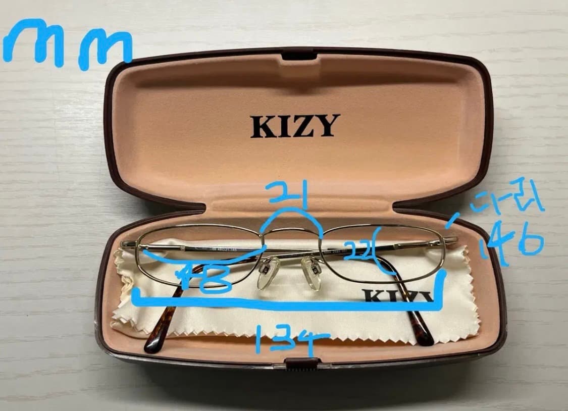 키지클럽 빈티지 아저씨 양키 메탈 안경 상품이미지1