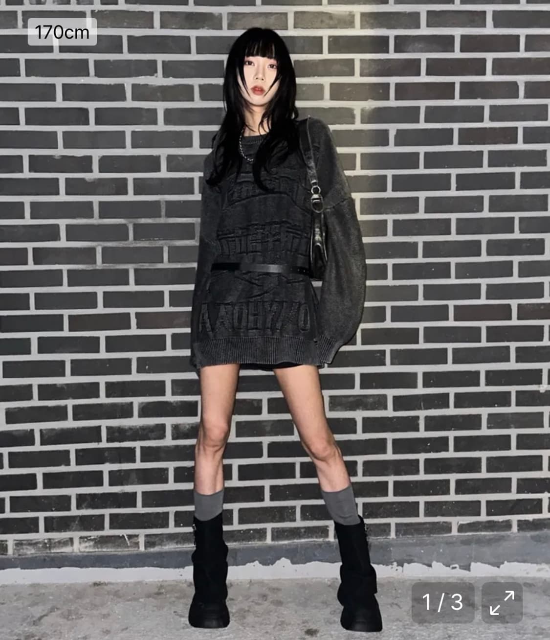 아조바이아조 니트 [PBA] Five AJO Logos Washed Sw 상품이미지2