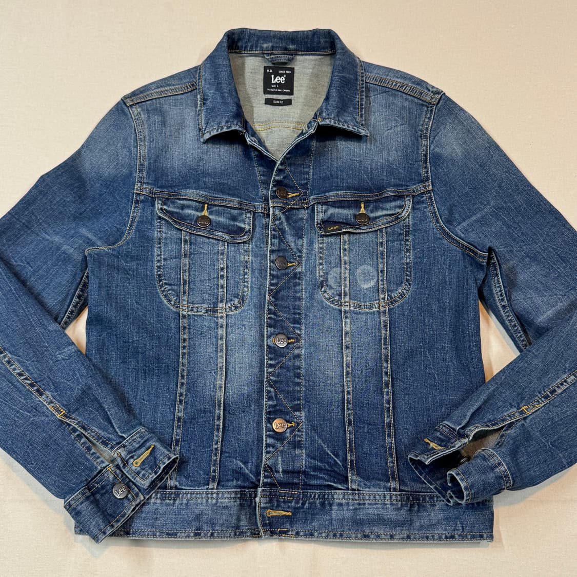 L) Lee 트러커 청 데님 자켓 슬림핏 상품이미지2
