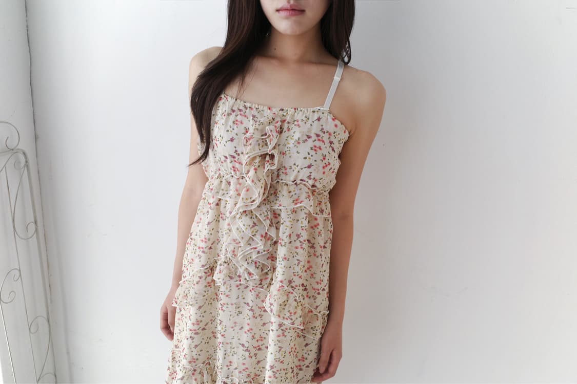 flower frill sleeveless one-piece 상품이미지7