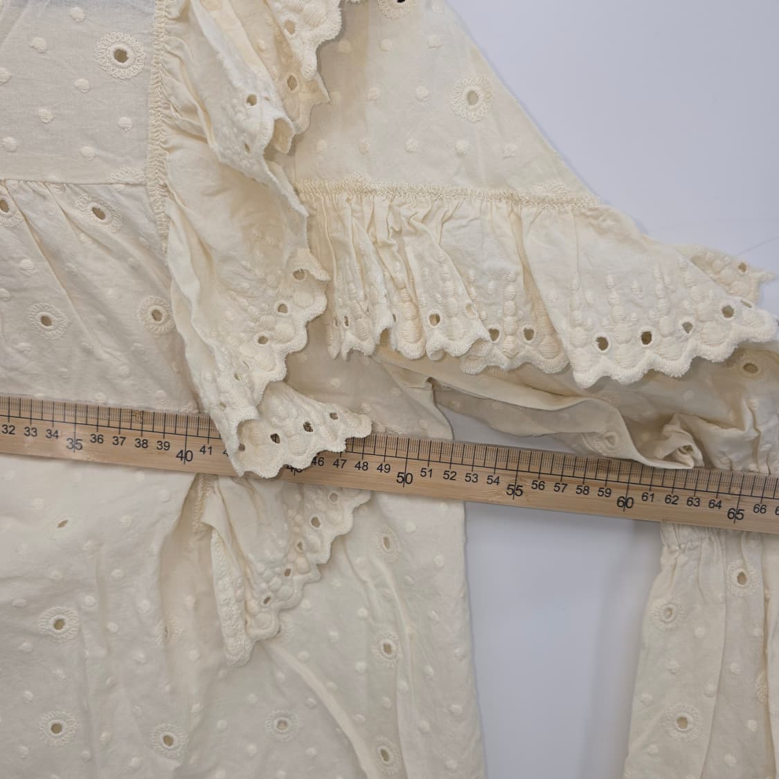 MOUSSY 레이스 러플 빈티지 블라우스 상품이미지4