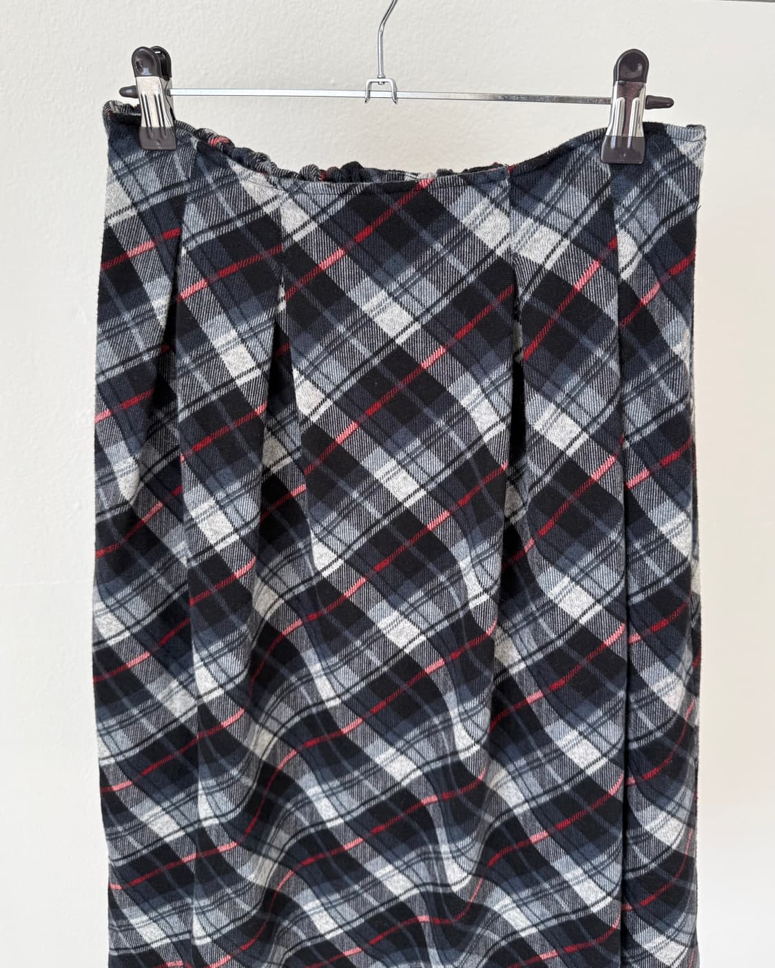 빈티지 체크 스커트 상품이미지4