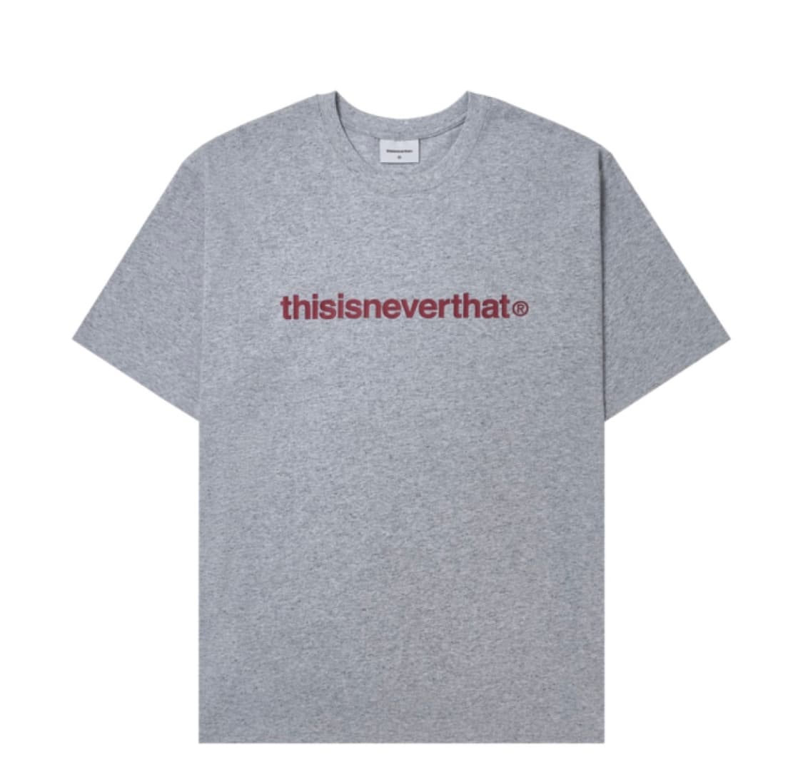 디스이즈네버댓 T-로고 티셔츠 헤더 그레이 상품이미지1