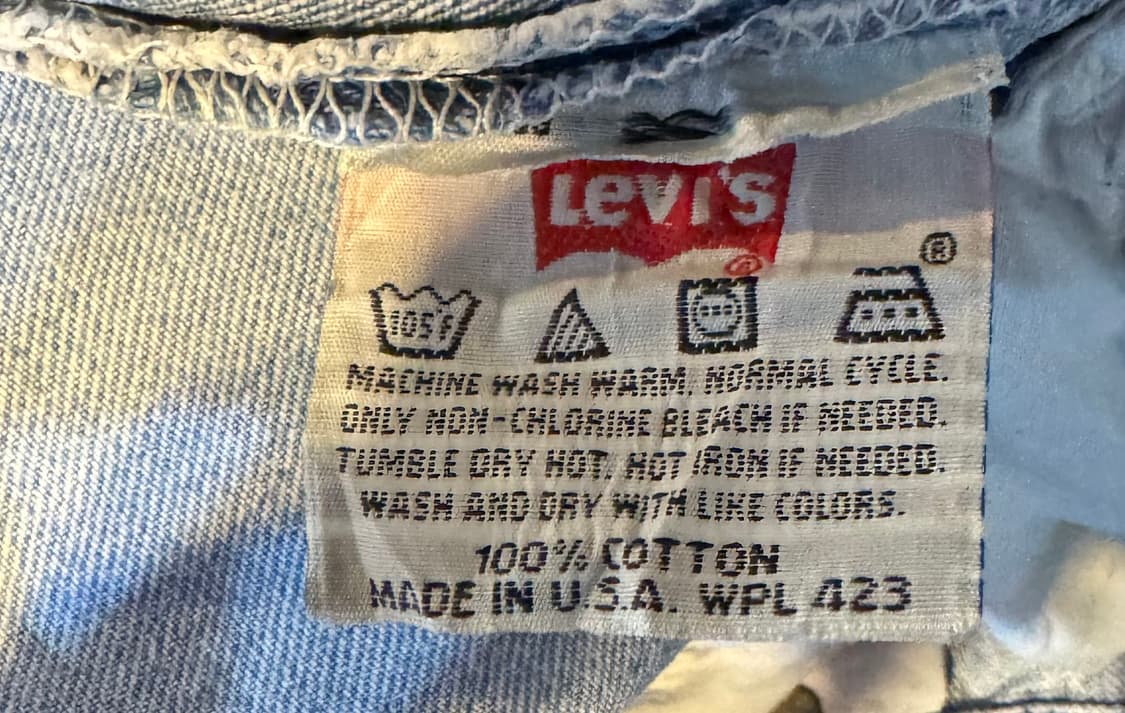 90s usa 빈티지 리바이스 501 데님 32(30~31) (557) 상품이미지4
