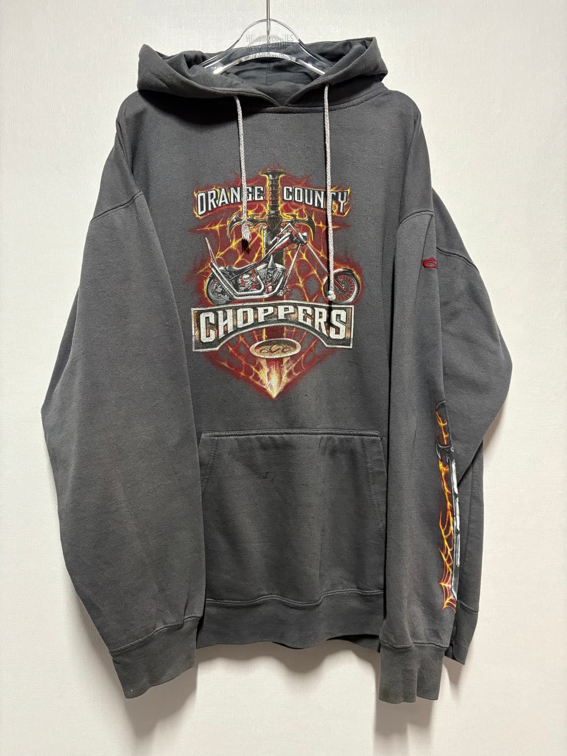 [L] Orange County Choppers 플레임 후드 그레이 상품이미지1