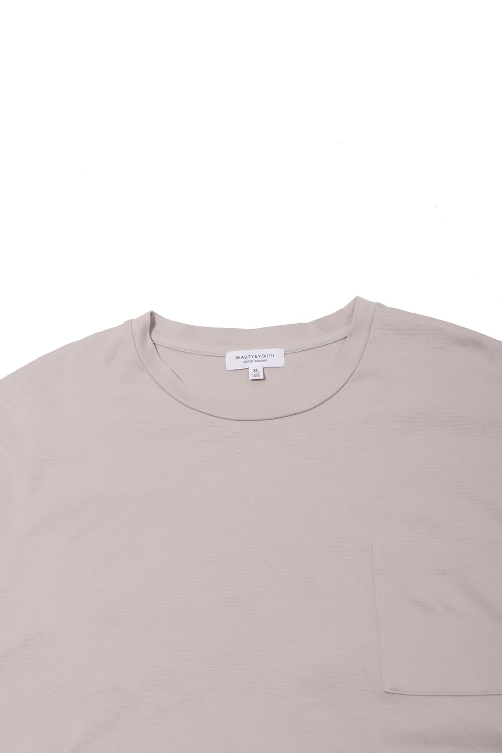 BEAUTY & YOUTH 아이보리 포켓 반팔티셔츠 size XL 상품이미지3