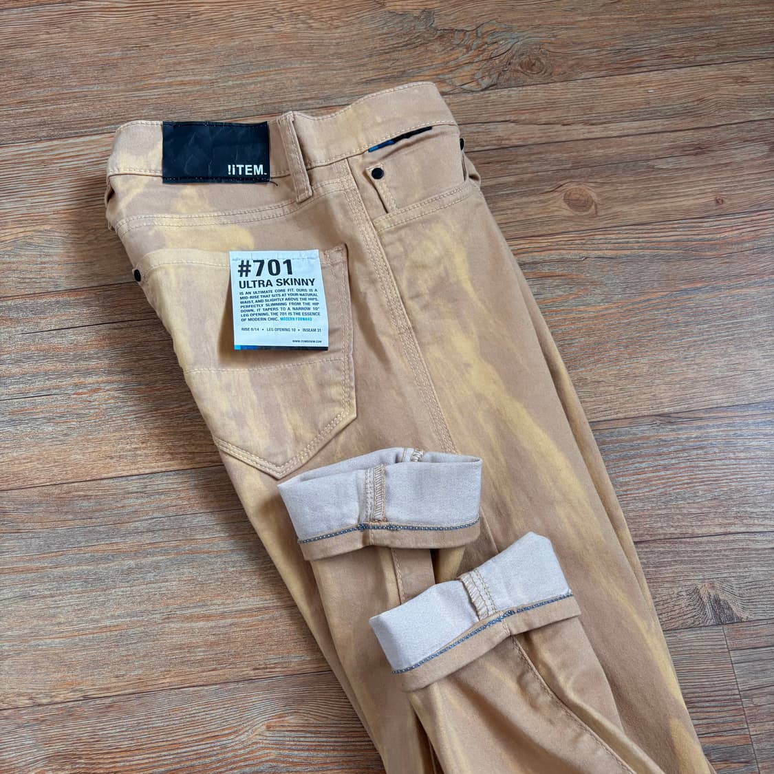 새제품 25 미국 아이템 데님 스키니진 슬림 실루엣 수입 정품 페인팅 상품이미지3